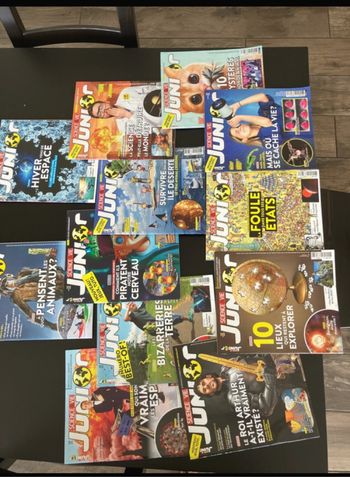 Lot de 12 magasines sciences et vie junior