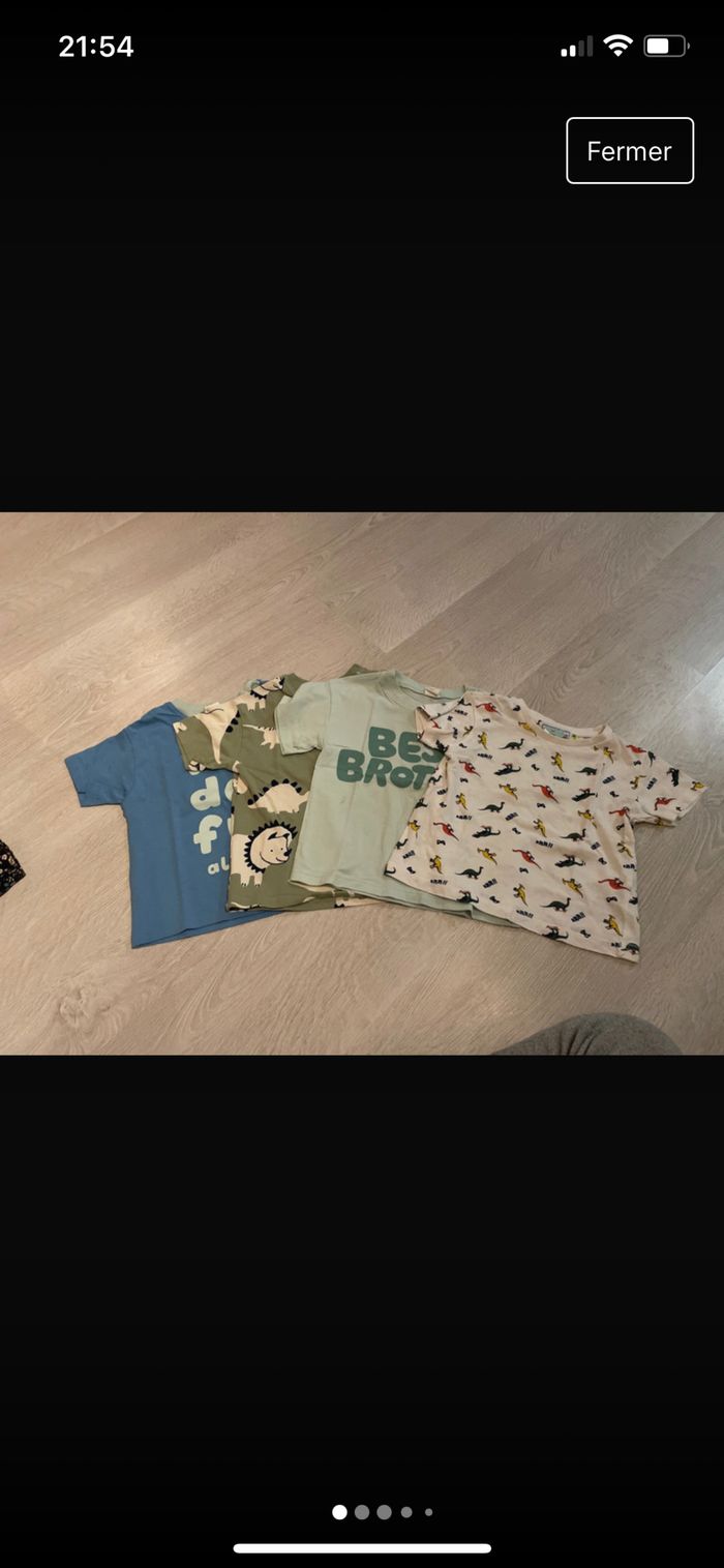 Lot de t-shirt manches courtes