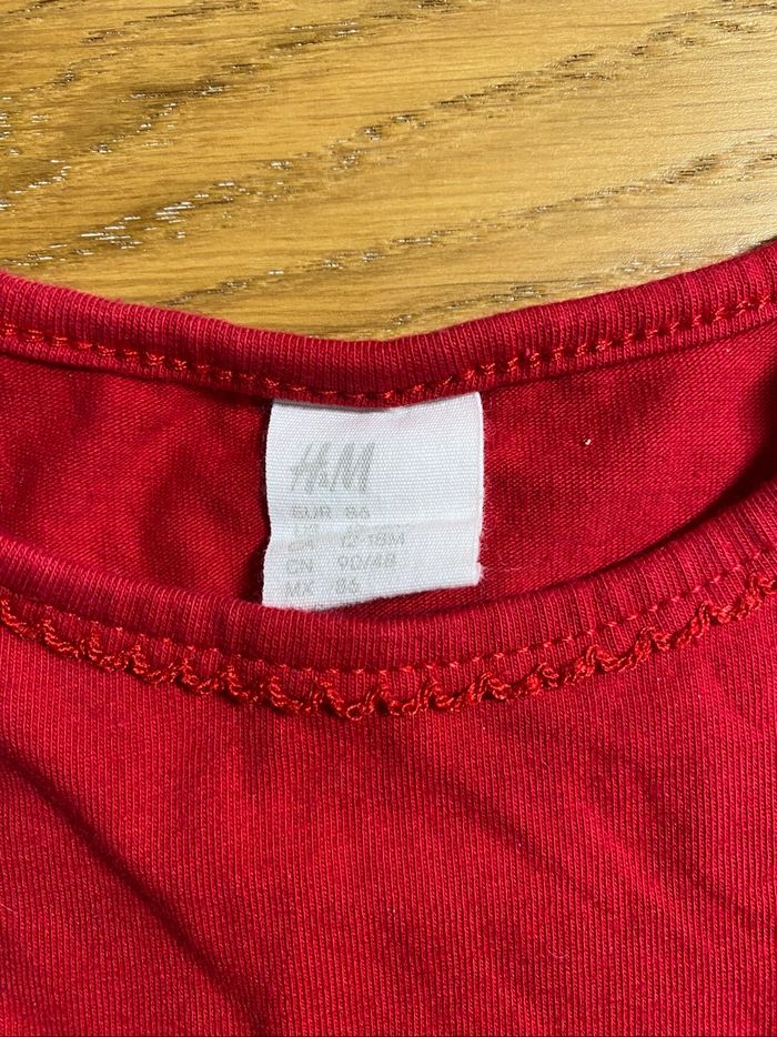 H&M Robe rouge Taille 12/18 mois - photo numéro 5