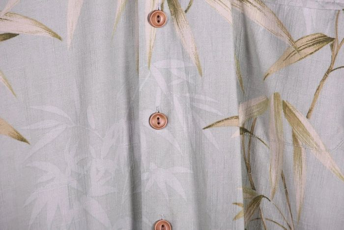 Jolie chemisette vintage 2000's en soie motif feuillages (#240184) - photo numéro 3