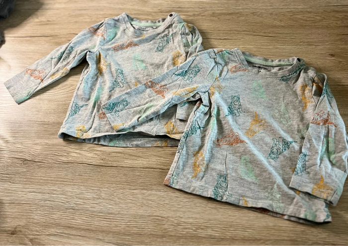 Lot de 2 T-shirts longue manche