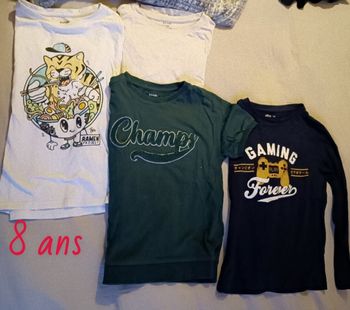 Lots Tee shirt 8ans 