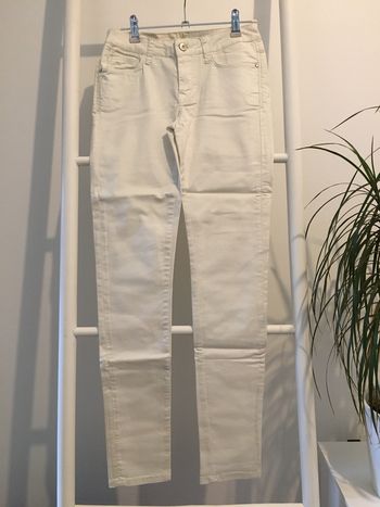 Pantalon blanc nacré