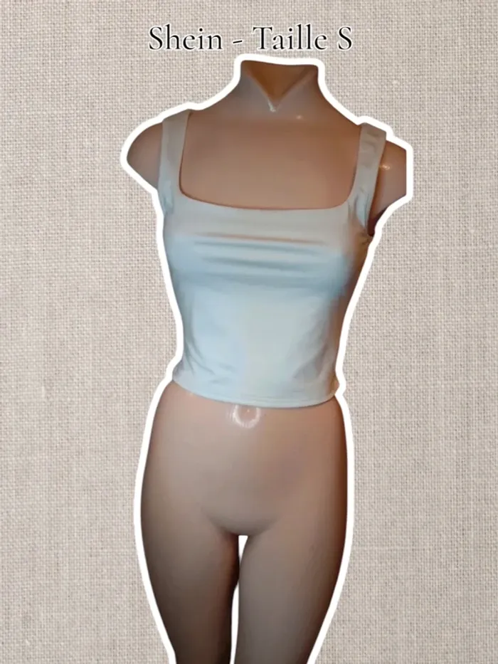 Crop Top blanc - Shein - Taille S