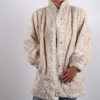 Manteau vintage 80's en coton mélangé (#240602)