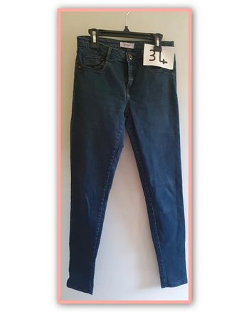 Pantalon jean bleu femme taille 34