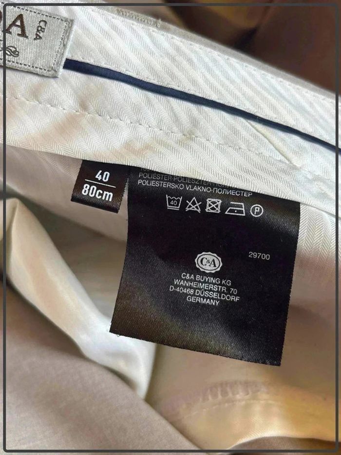 Pantalon de costume taille 40 marque canda - photo numéro 4