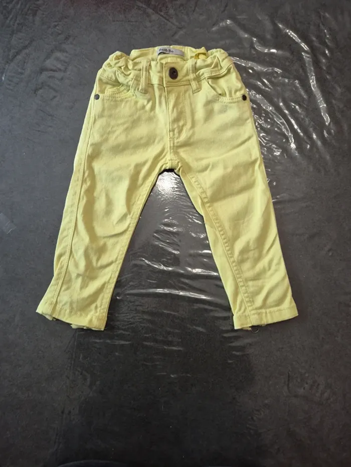 Pantalon avec tirette bas de jambe