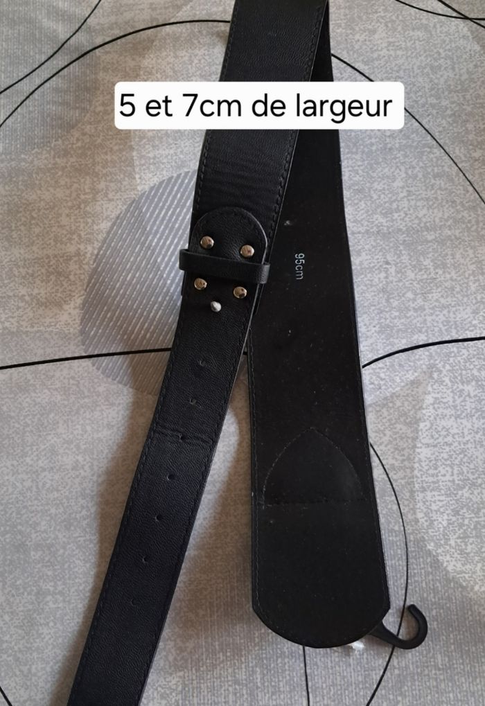 Lot ceintures noires NEUVES pour femme taille 85 et 95 - photo numéro 10