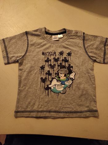 T-shirt gris Mickey Mouse