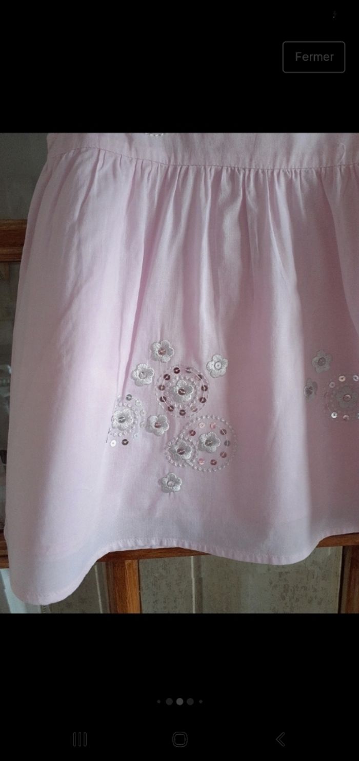 Lot de 5 jolies robes d'été bébé fille 12 mous 5 modeles - photo numéro 5