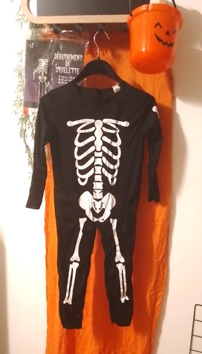 tenue de squelette taille 3/4 ans - 110 cm - photo numéro 6