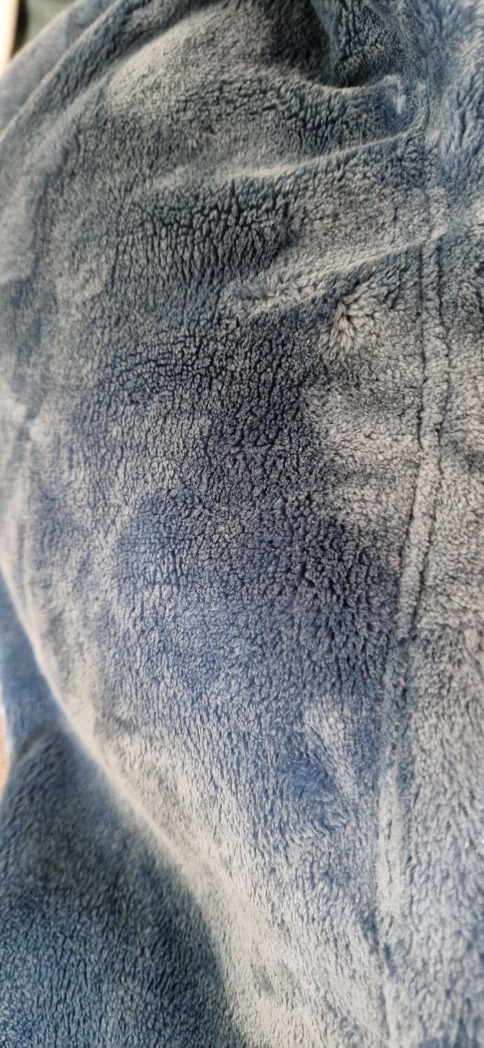 Plaid atmosphera bleu égéen 180x130 jamais servi - photo numéro 5