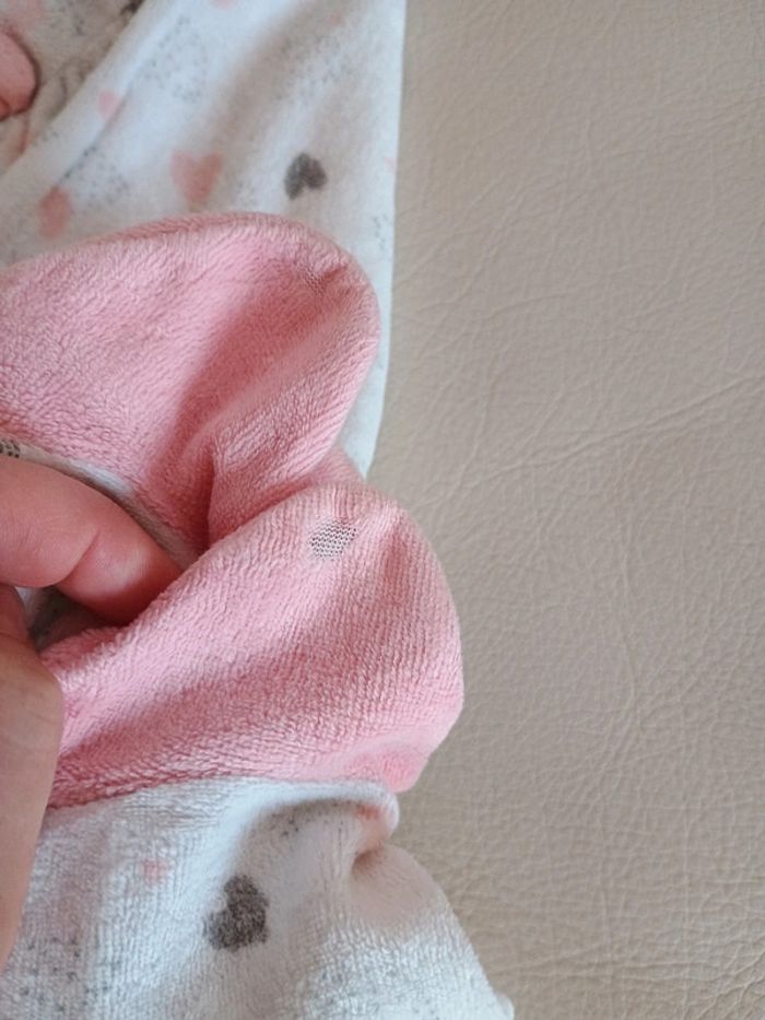 Pyjama velours 3 mois motifs coeurs Gémo - photo numéro 4