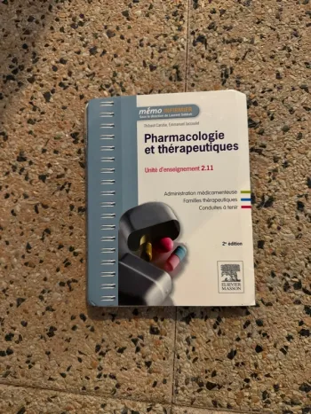 Livre pharmacologie et thérapeutique