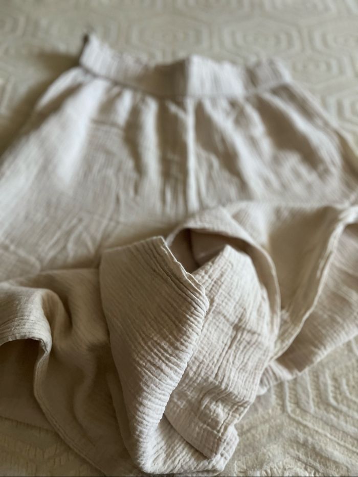 🛍️ Pantalon large beige