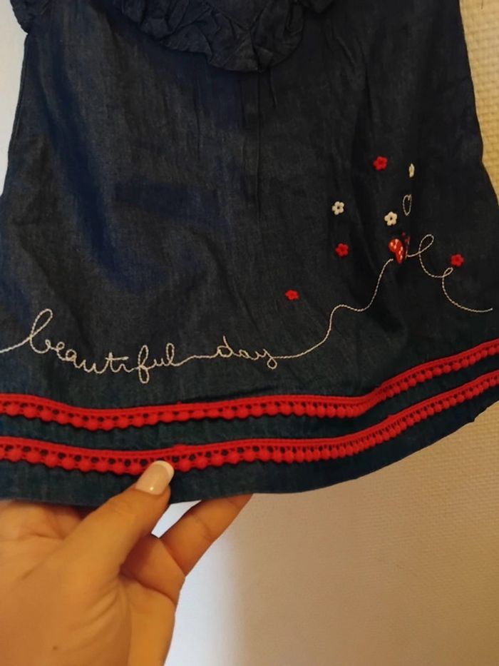 Robe en jeans léger fille 6mois - photo numéro 9