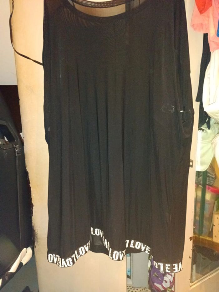 Robe de plage transparente noir - photo numéro 3