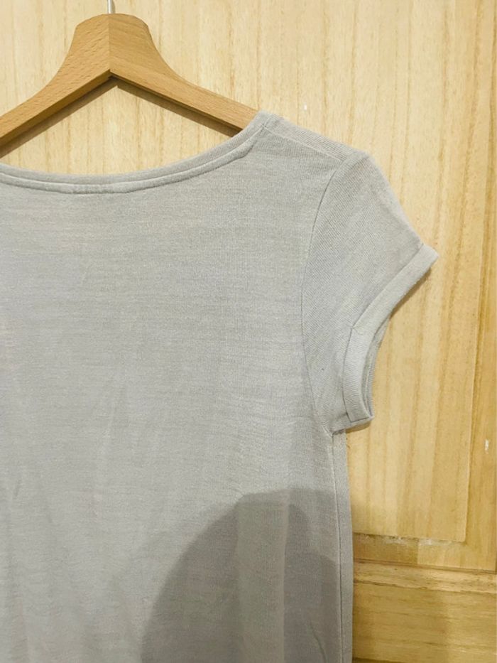 T-shirt Camaïeu manches courtes, long taille M - photo numéro 9