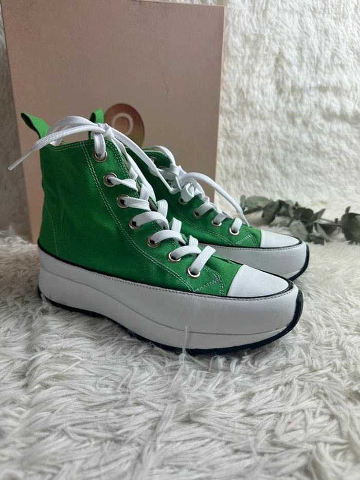 Paire de basket montantes verte Rosemetal taille 37 - photo numéro 2