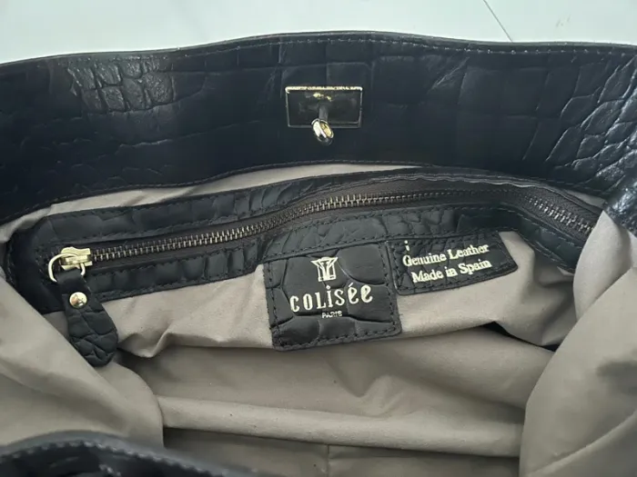 Colisée by manfield sac en cuir marron - photo numéro 9