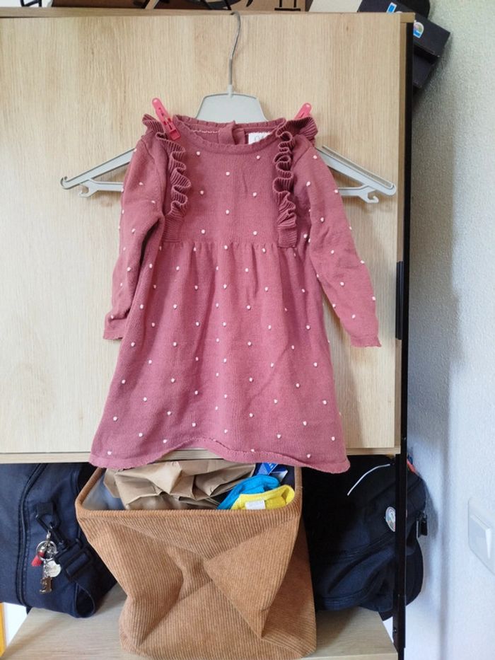 Robe bébé fille en maille