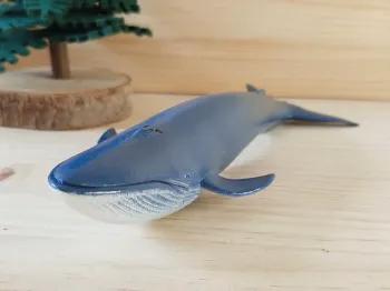 Figurine baleine bleue Animal de la mer