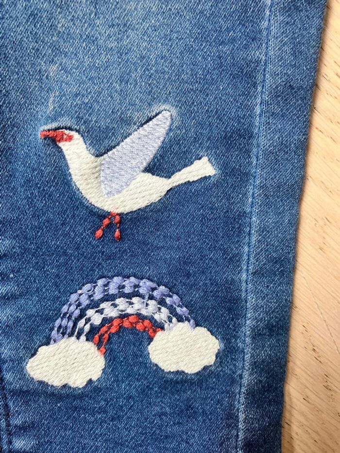 Ensemble 2 tee-shirts manches longues et un jean 6mois - photo numéro 8