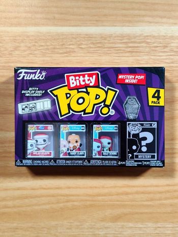Boîte 4 Bitty Pop! The Nightmare Before Christmas - Jack, Sandy Claws & Mystery - Neuf