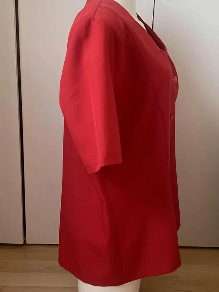 Blouse chemise classique col coquillage manches courtes Afibel 38/40 - photo numéro 5