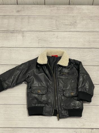 Tissaia - blouson simili cuir - 12 mois