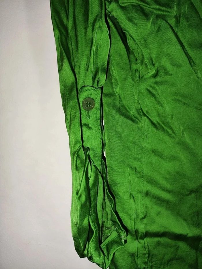Camisa de manga larga verde elegante - photo numéro 2