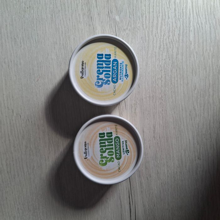 Lot 2 crèmes corps solides artisanales (Mangue et Argan) - Vallescura Hand Made