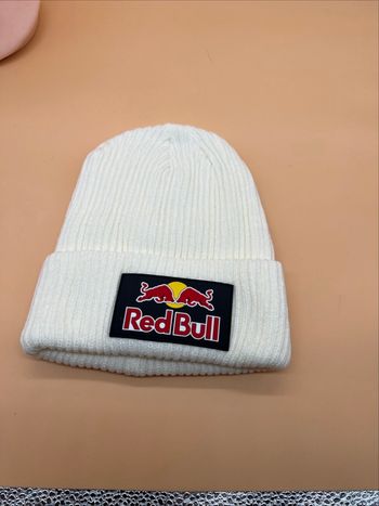 Bonnet red bull new era blanc