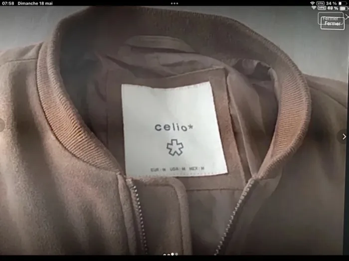 Blouson suédine celio