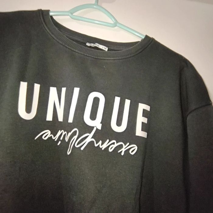 Sweat Noir – Motif Unique Exemplaire – Gémo – Taille 16 ans - photo numéro 2