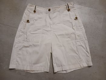 bermuda blanc taille 38 Dorotennis