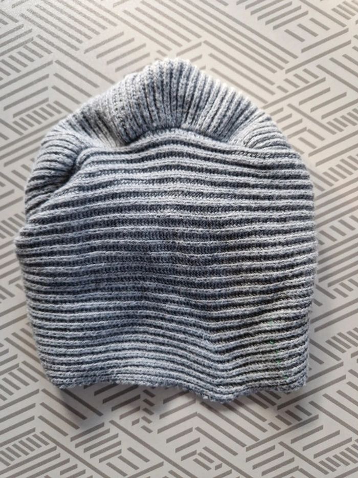 Bonnet fille Next tricoté gris 6-12 mois - photo numéro 2