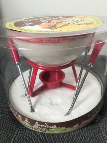 Service a fondue au chocolat