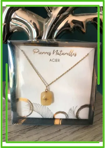 Collier pierres naturelles
