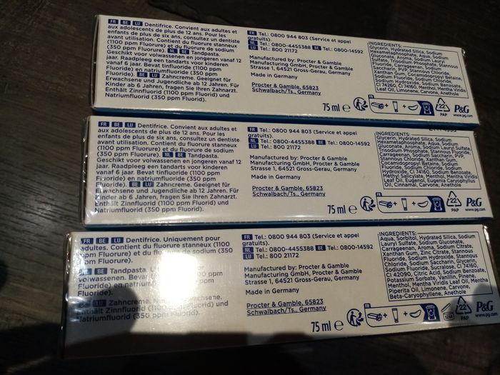 Lot 9 dentifrices oral b - photo numéro 3