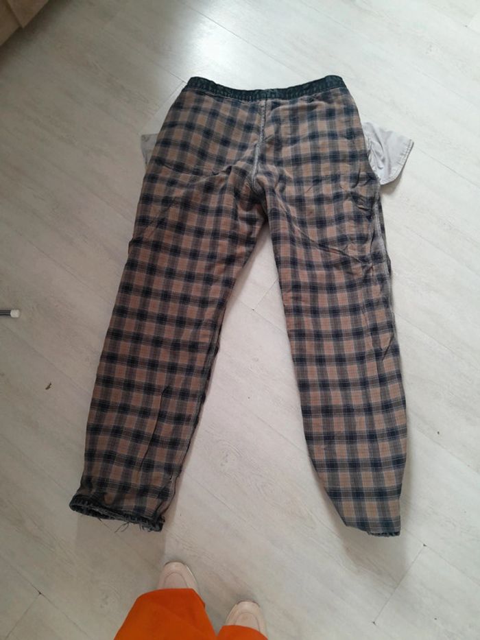 Jean Carhartt pièce rare doublé carreaux workwear 34 - photo numéro 3