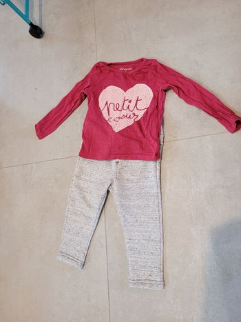 Ensemble T-shirt et pantalon 18 mois