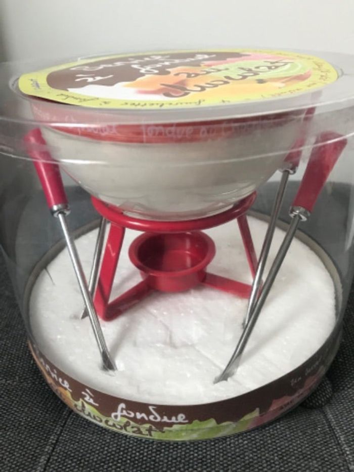 Service a fondue au chocolat