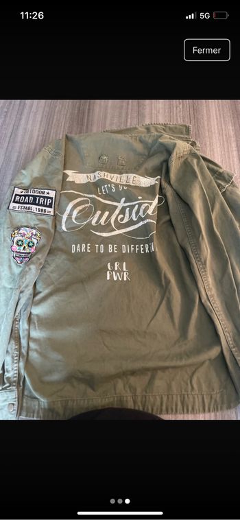Veste kaki xS