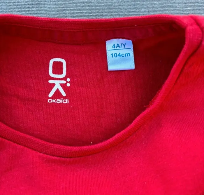 TEE shirt manches longues rouge - photo numéro 2