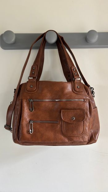 Sac type bagage à main style vintage pour toutes tes affaires hyper tendance et pratique neuf grand contenance agrémenté d’un porte-clés porte sac