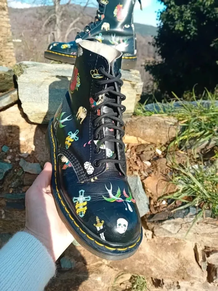 Dr. Martens noir Tatoo tatouage 37 - photo numéro 3