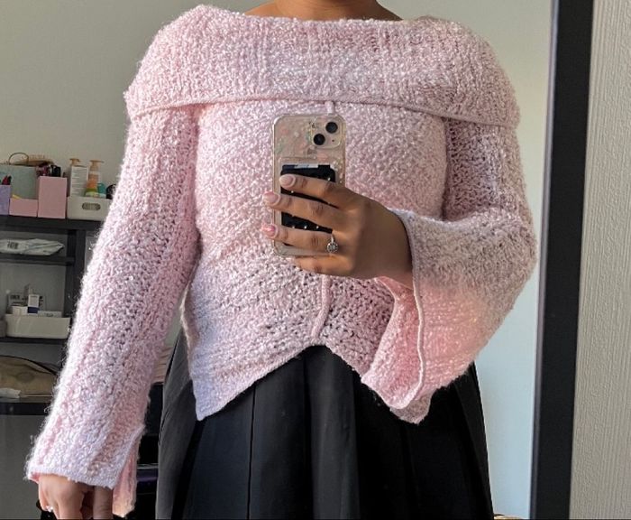 Petit haut rose épaule nu - photo numéro 2