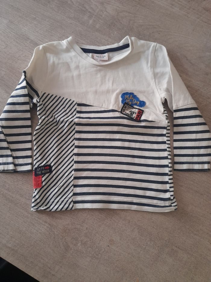 T-shirt manches longues TAO garçon 24 mois